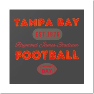 Tampa Bay Football Vintage Style Posters and Art